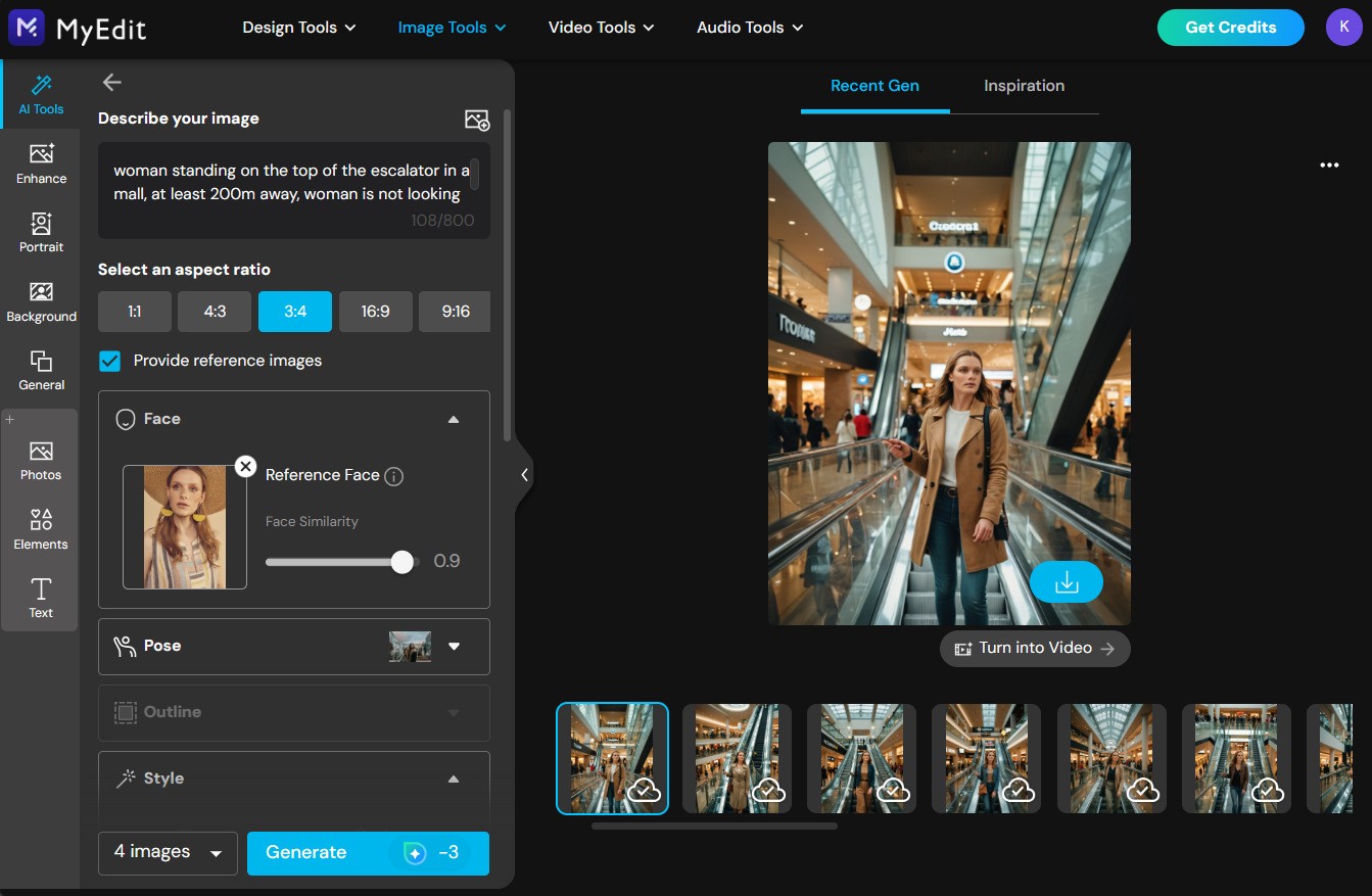 AI Image Generation with MyEdit