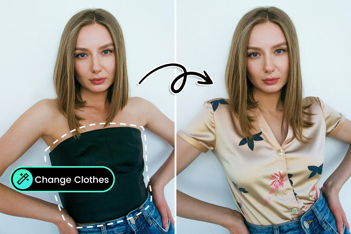 Edit clothes in photos with MyEdit
