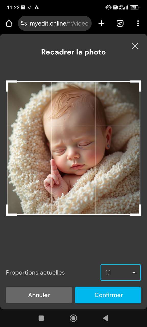 Générer un message vidéo félicitations naissance