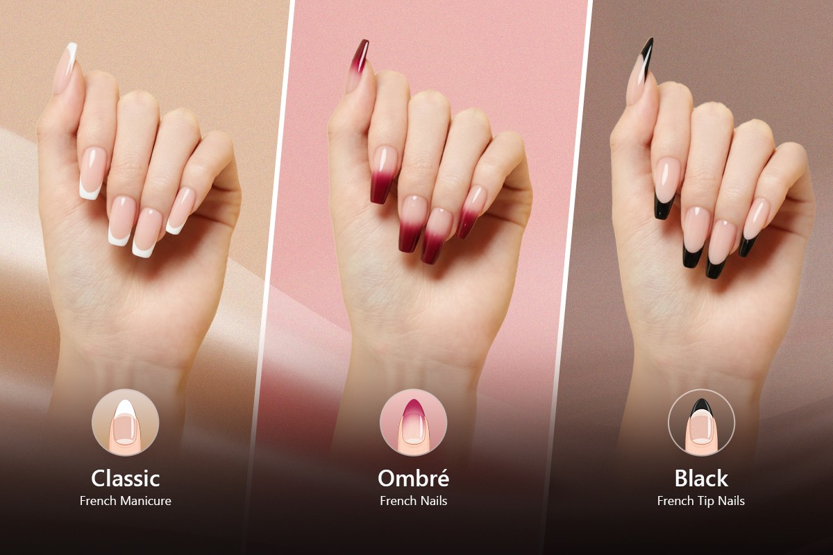 Top 24 French Manicure Ideas for 2025: Try Them All with AI