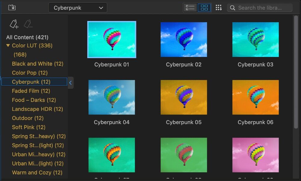 powerdiector look up tables interface
