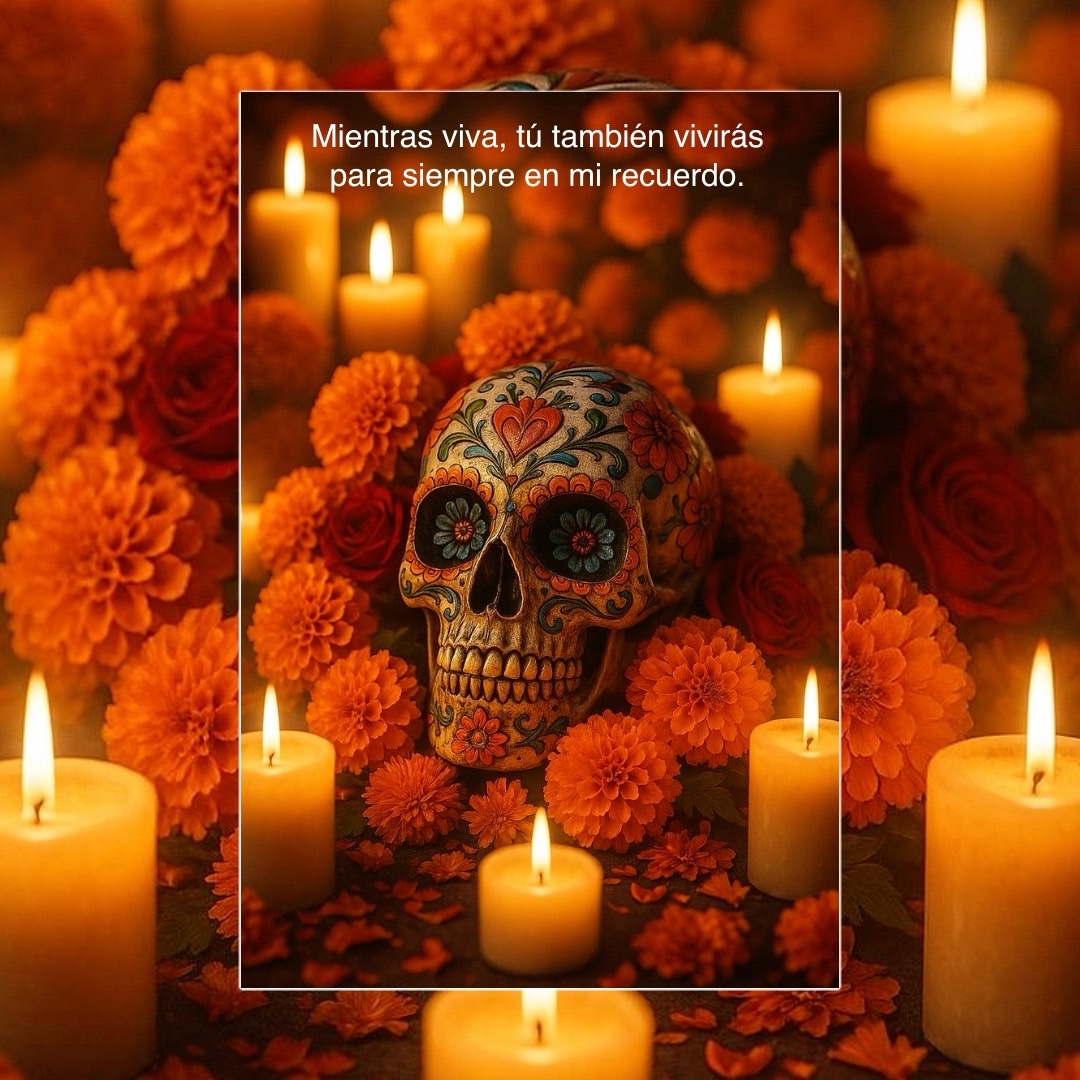 tarjetas y videos de Día de Muertos