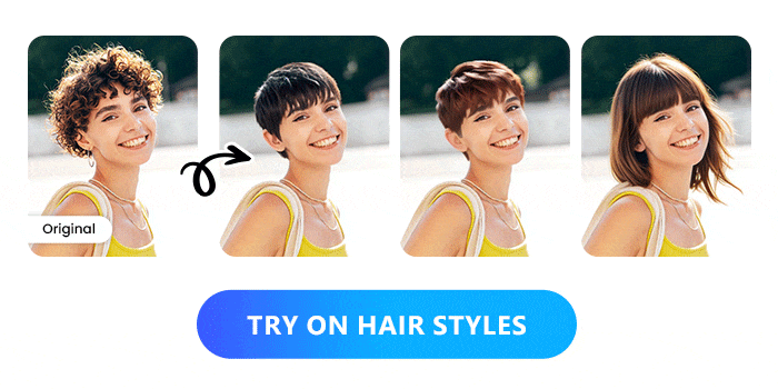 test hairstyles on my face free online with myedit