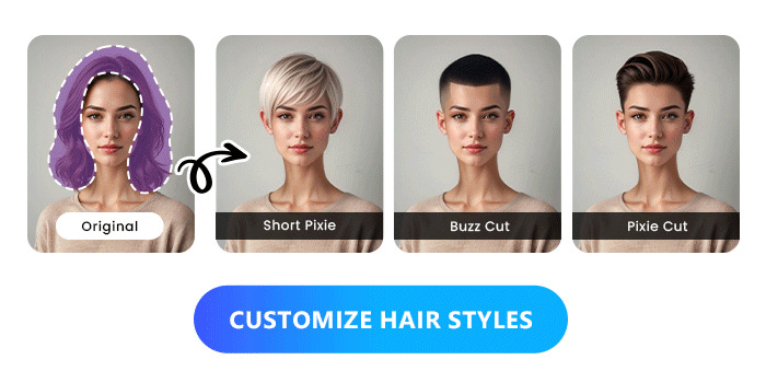 test hairstyles on my face free online with myedit
