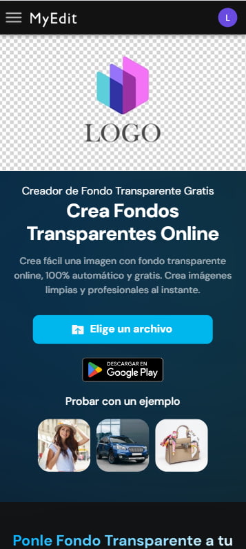 Herramientas de imagen de MyEdit