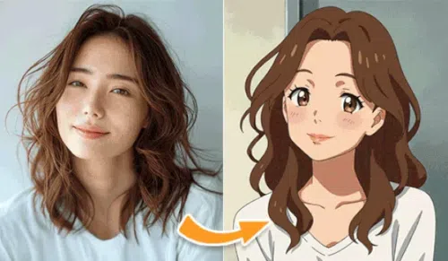 PhotoDirector AIアートの編集例