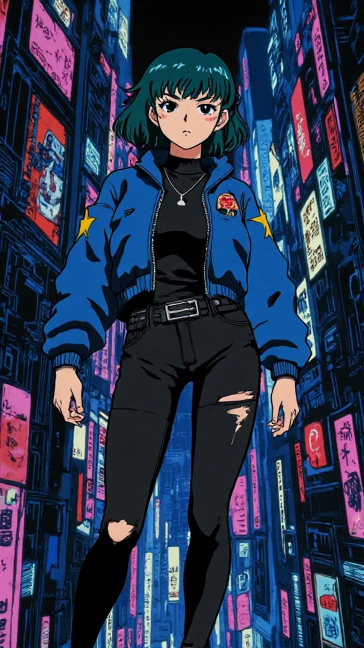 Mika in retro comic style