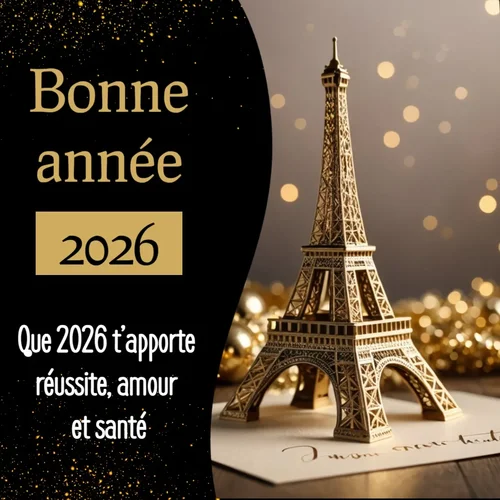 Image de vœux Bonne Année 2026
