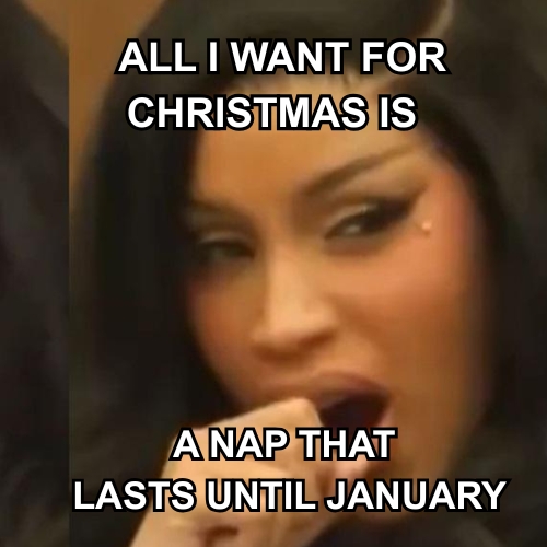 2025 Funniest Christmas Memes & GIFs: Parents Yawning