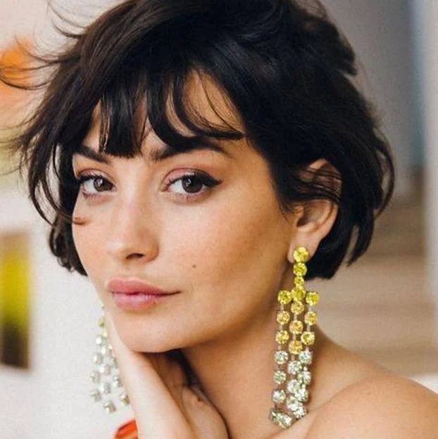 Imagen del Peinado Bixie con flequillo