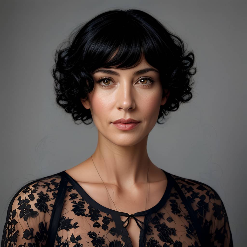 Imagen resultado luego de probar peinados estilo bixie con PhotoDirector