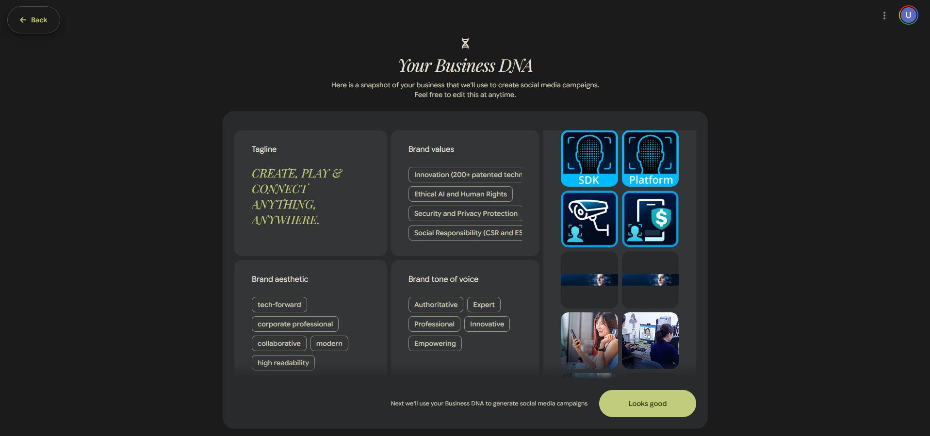 Pomelli 教學 確認品牌DNA