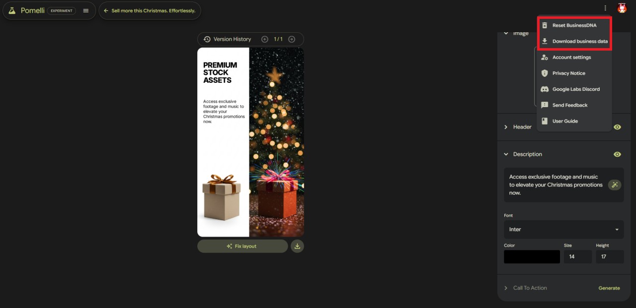 Pomelli 教學 下載素材