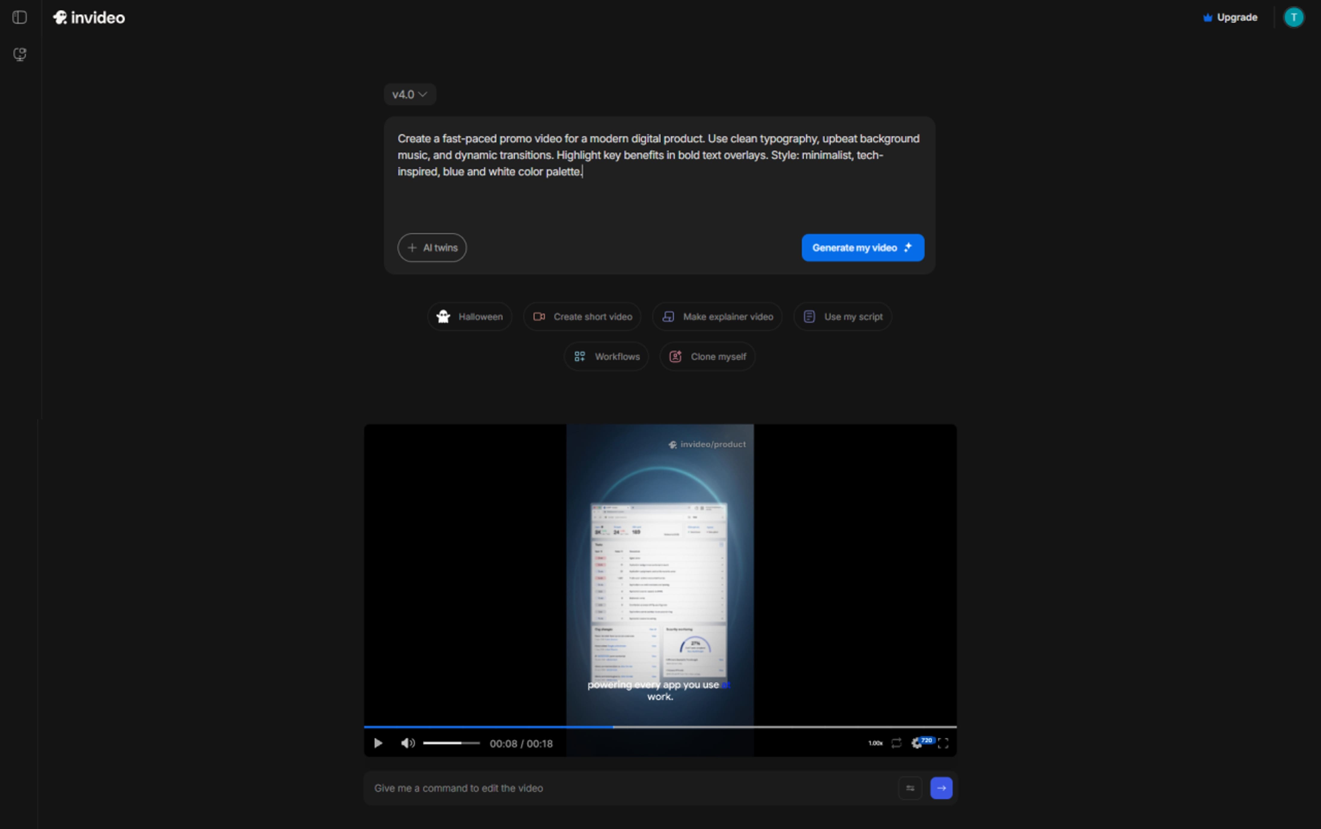 InVideo Online Video Editor