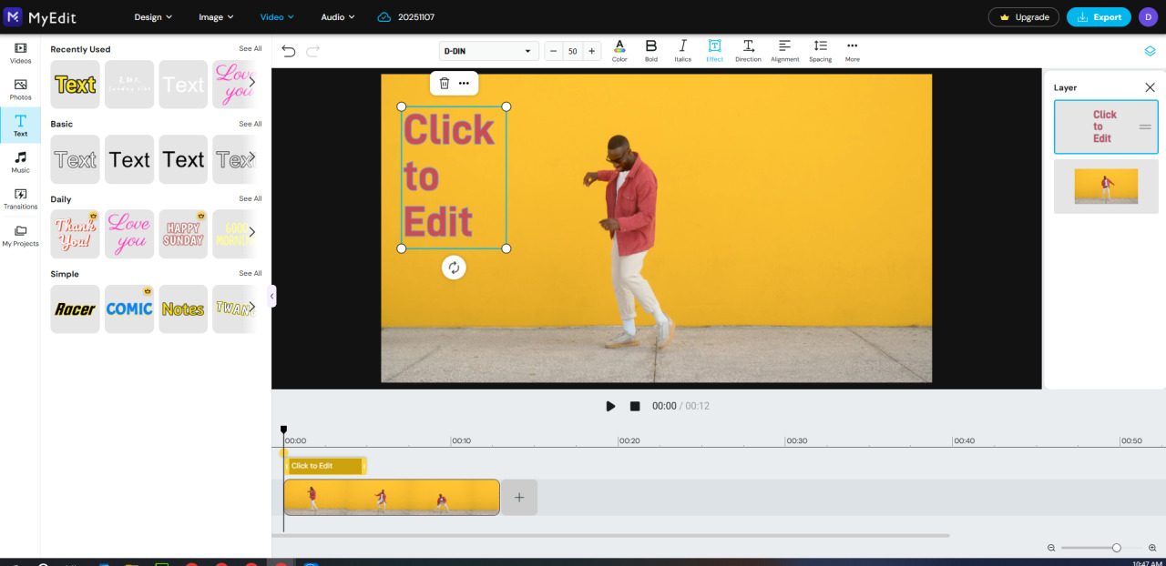 MyEdit Online Video Editor