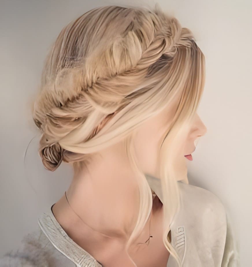 Couronne de tresses modernisée