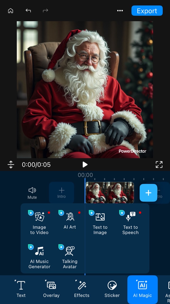 Make Custom Santa Claus Videos with PowerDirector