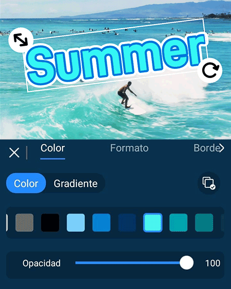 PowerDirector App - Añade y personaliza texto