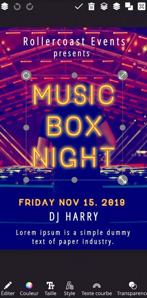 Créer affiche, publicitaire