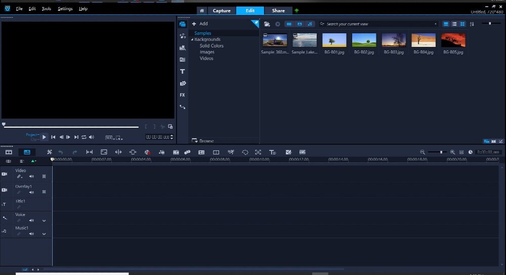 Corel VideoStudio Interface