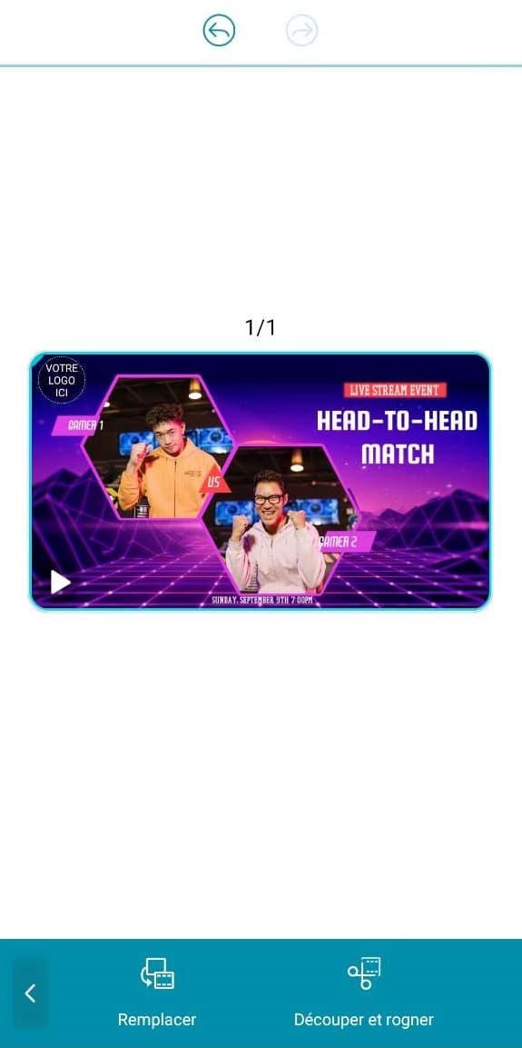 changer une video et le texte dans le concepteur d'intro youtube de powerdirector