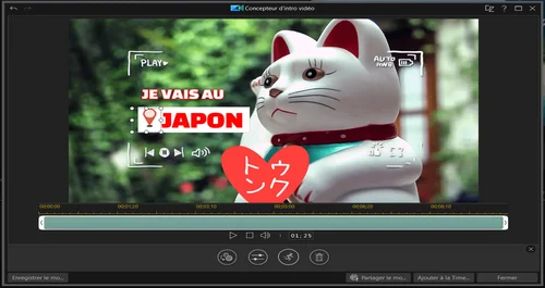 ajouter des objets animes dans powerdirector intro youtube