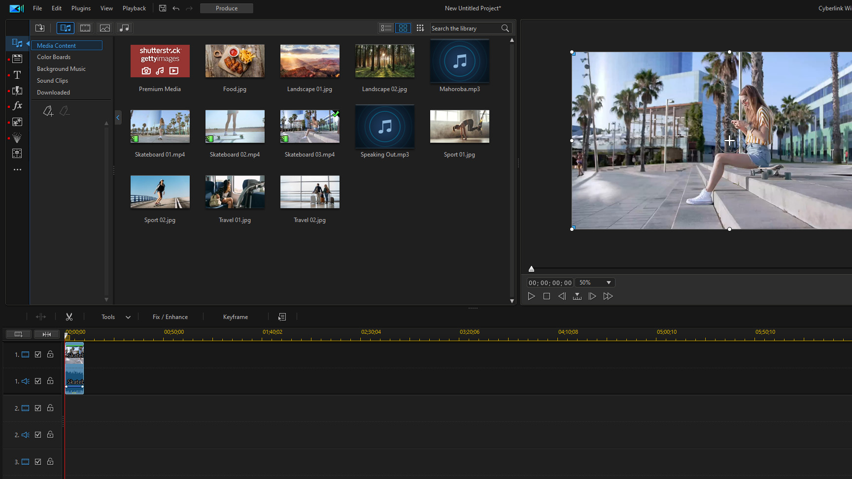 PowerDirector - Upload Media Content