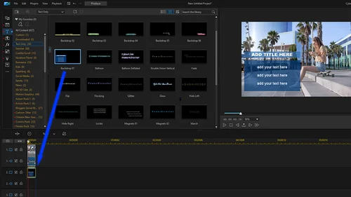 PowerDirector - Choose Text Type