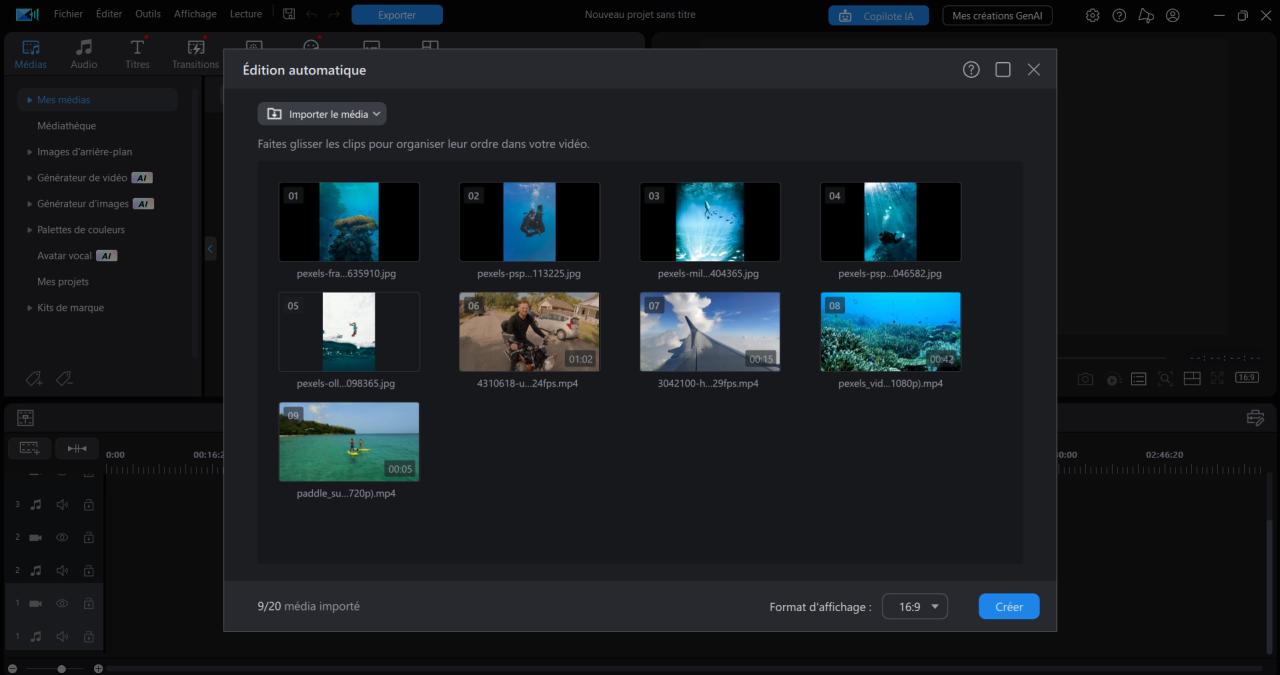 Faire un diaporama photo et vidéo avec l'IA