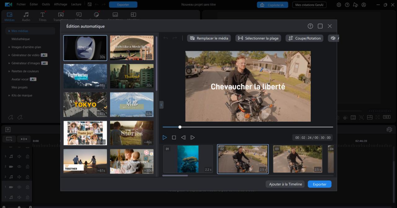 Faire un diaporama photo et vidéo avec l'IA
