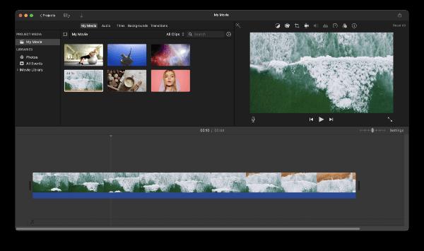 iMovie-Interface