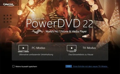 PowerDVD Oberfläche