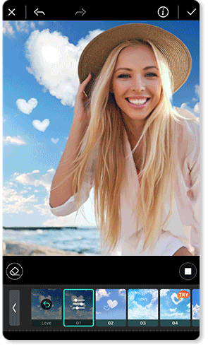 PhotoDirector App - Hintergrund ändern