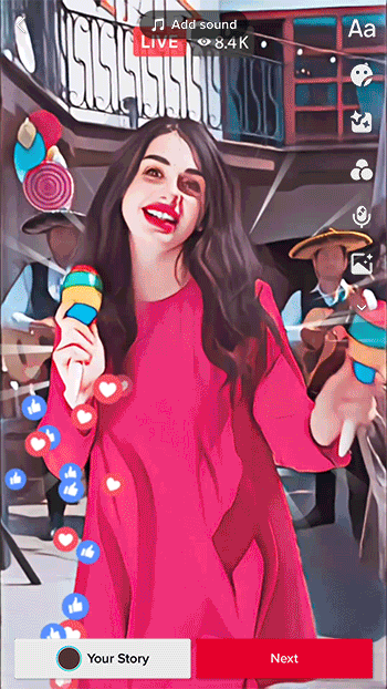 App PowerDirector - effet cartoon IA