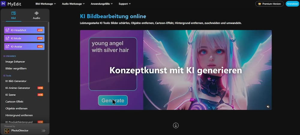 MyEdit - Bestes Online-Bildbearbeitungsprogramm für Mac