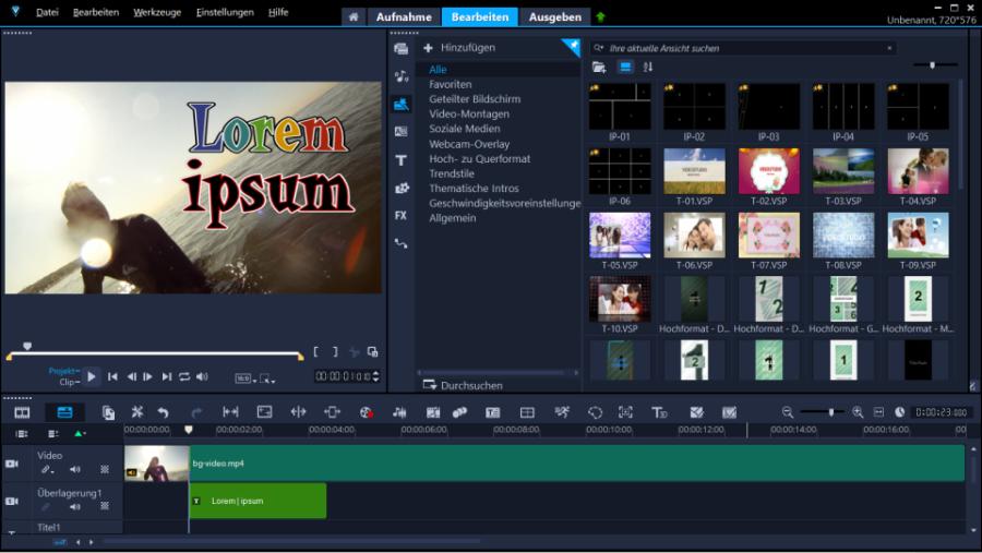 Videobearbeitungssoftware Corel VideoStudio
