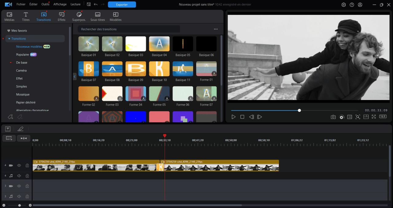 Utiliser des transitions subtiles