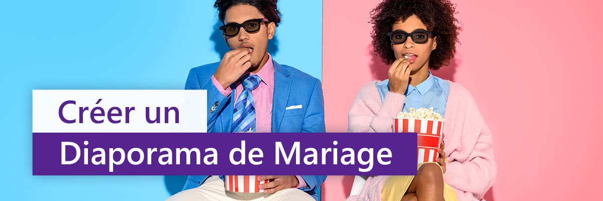 Creer un diaporama de mariage en video
