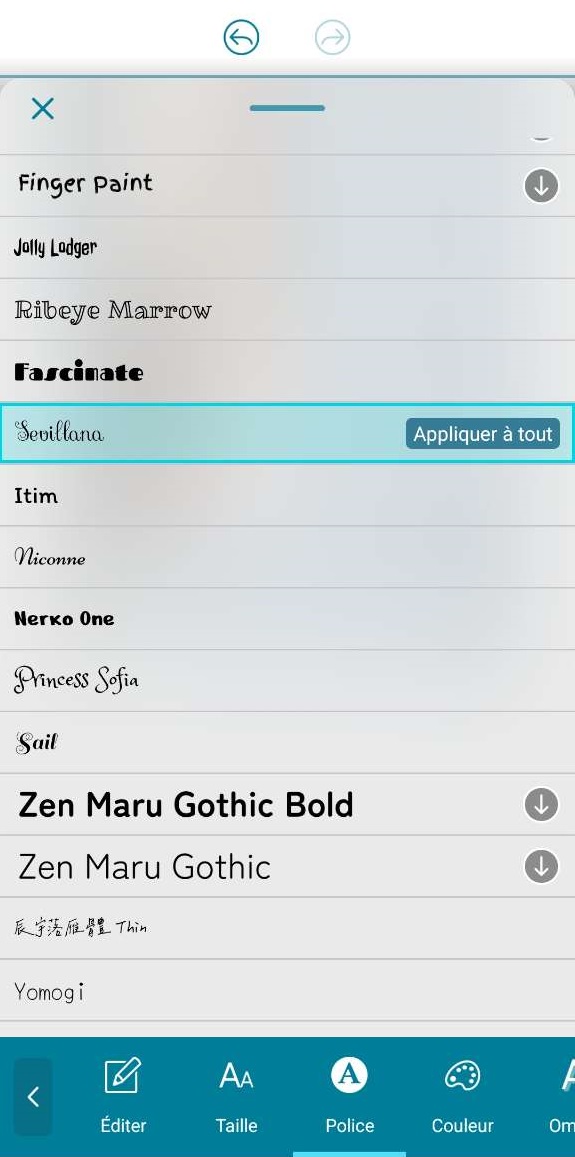 Promeo - changer la police