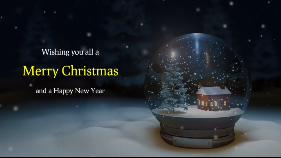 Promeo - modèle de carte de noël