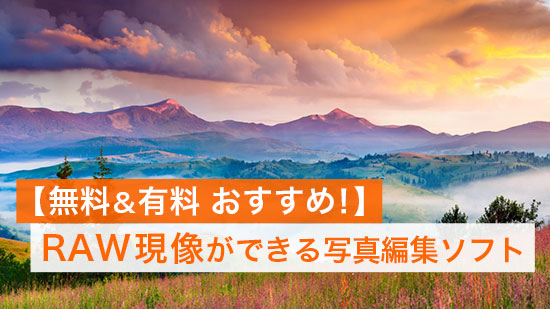 【無料 & 有料】RAW現像とは？おすすめRAW現像ソフト【2025年】