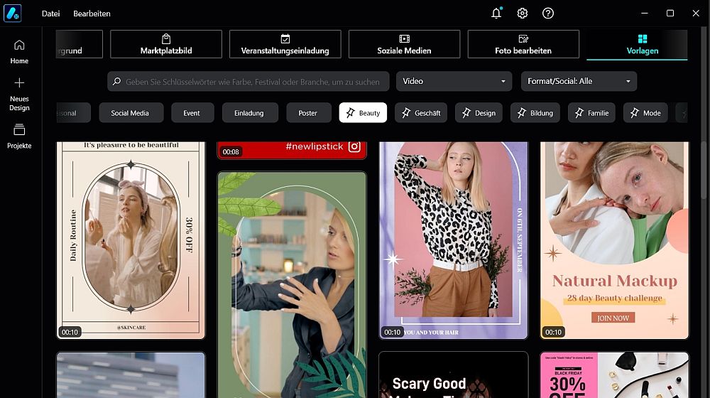 Produktvideos mit Vorlagen und KI erstellen