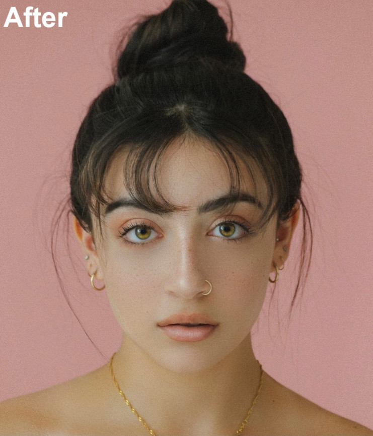 PhotoDirector Face Shaping After