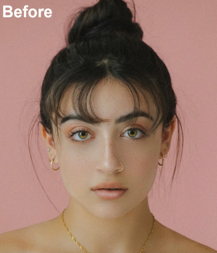 PhotoDirector Face Shaping Before