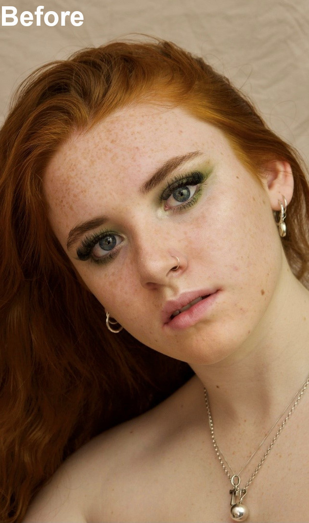 PhotoDirector Face Smoothing Before