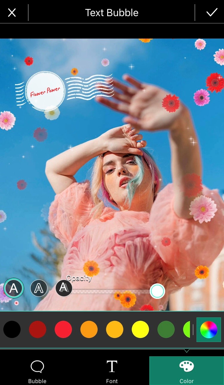 PhotoDirector App - Add text