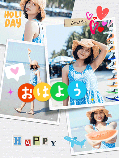 手機拼貼照片效果