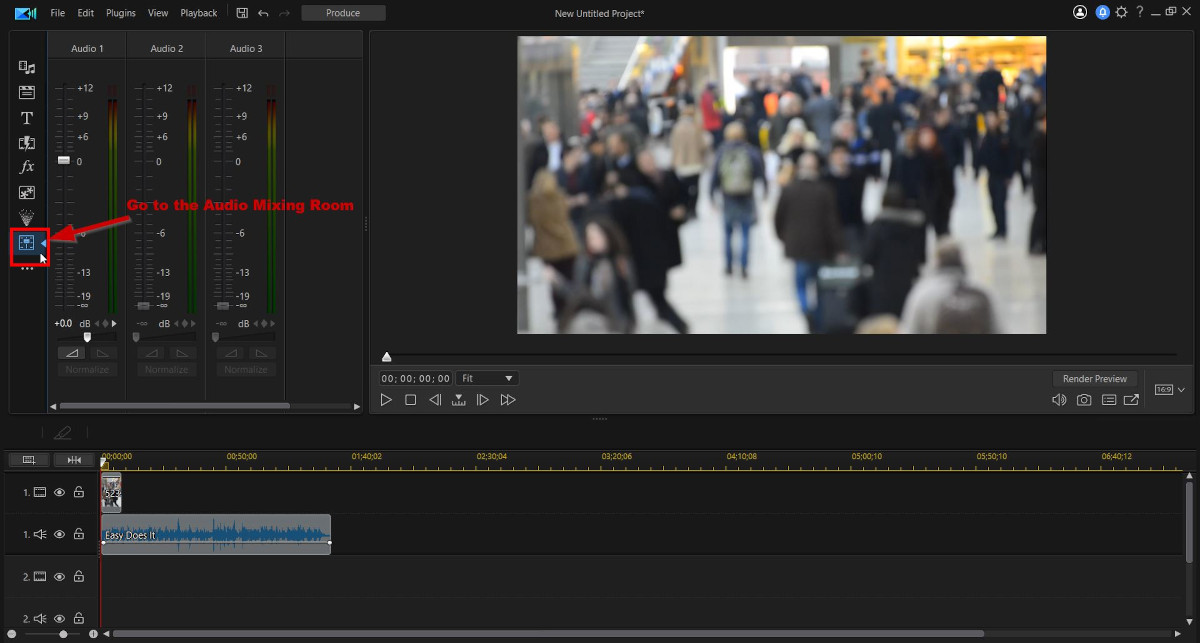 Edit Audio on PowerDirector with Keyframes