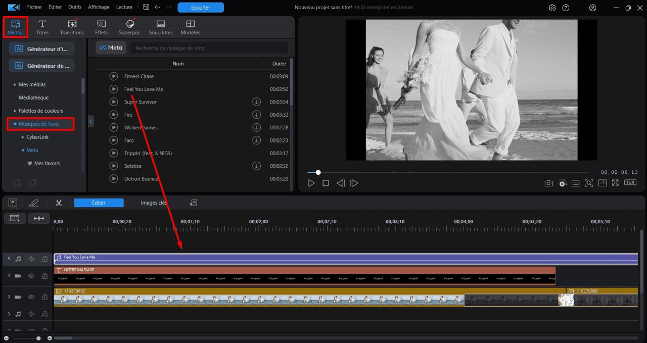 comment faire un montage avec alternative Windows Movie Maker