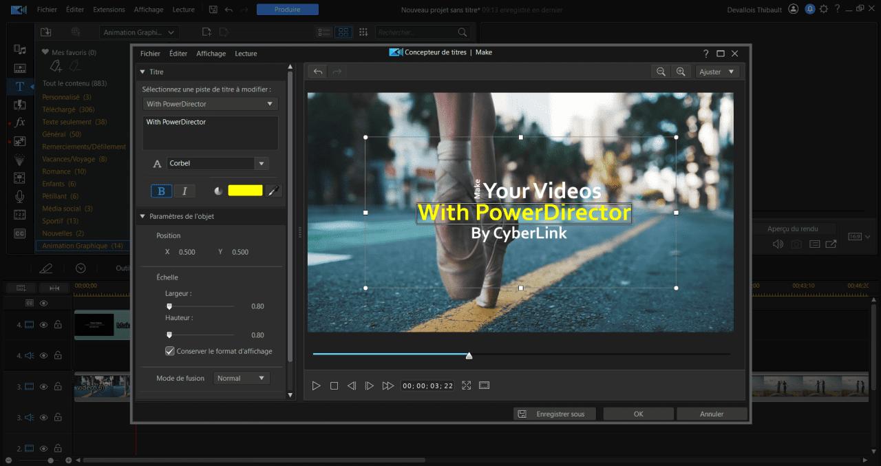 ajouter de la musique de fond sur powerdirector
